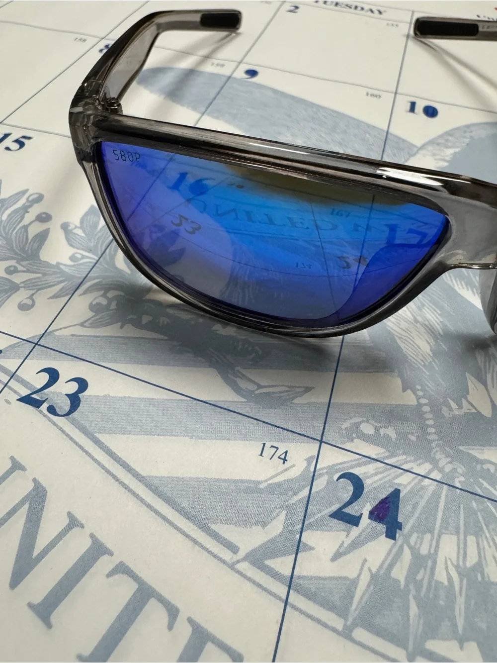 Costa Del Mar Rincondo 580P Gray Sky Blue Sunglasses NWB